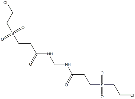 N,N'-Methylenebis[3-(2-chloroethylsulfonyl)propionamide] Struktur