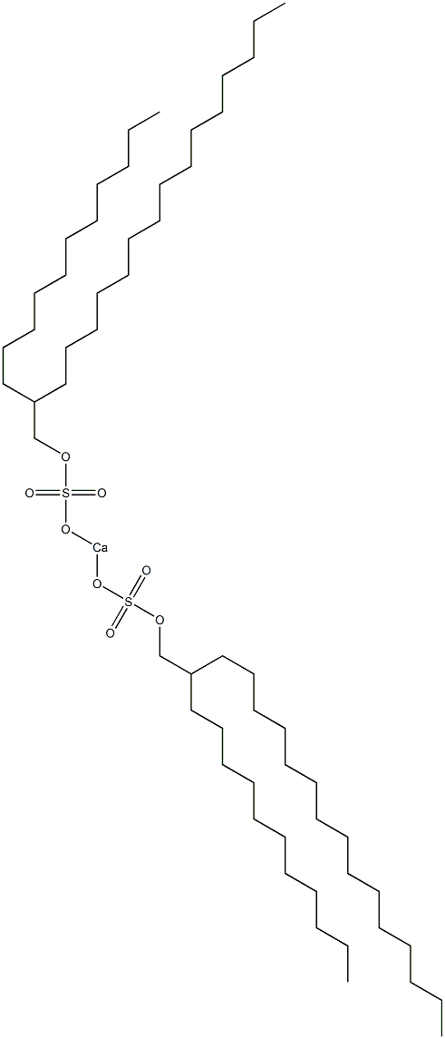 Bis(2-undecylheptadecyloxysulfonyloxy)calcium Struktur