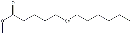 6-Selenadodecanoic acid methyl ester Struktur