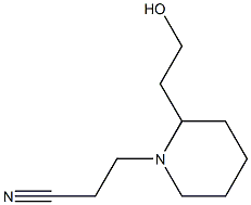 3-[2-(2-Hydroxyethyl)piperidino]propiononitrile Struktur