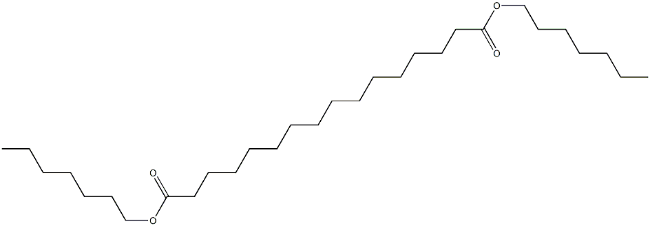 Hexadecanedioic acid diheptyl ester Struktur