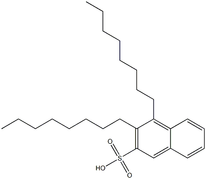 3,4-Dioctyl-2-naphthalenesulfonic acid Struktur