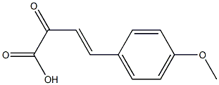 2-Oxo-4-(4-methoxyphenyl)-3-butenoic acid Struktur