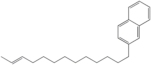 2-(11-Tridecenyl)naphthalene Struktur