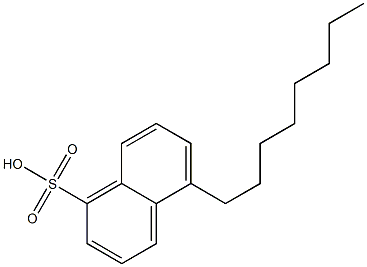 5-Octyl-1-naphthalenesulfonic acid Struktur