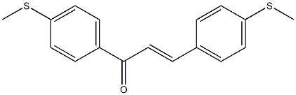 4-(Methylthio)-4'-(methylthio)chalcone Struktur