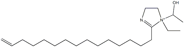 1-Ethyl-1-(1-hydroxyethyl)-2-(14-pentadecenyl)-2-imidazoline-1-ium Struktur