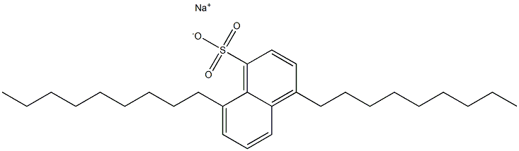 4,8-Dinonyl-1-naphthalenesulfonic acid sodium salt Struktur