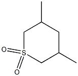 3,5-Dimethyltetrahydro-2H-thiopyran 1,1-dioxide Struktur