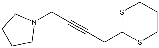 2-[4-(1-Pyrrolidinyl)-2-butynyl]-1,3-dithiane Struktur