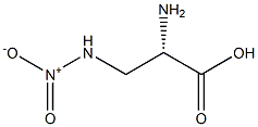 (2S)-2-Amino-3-(nitroamino)propionic acid Struktur