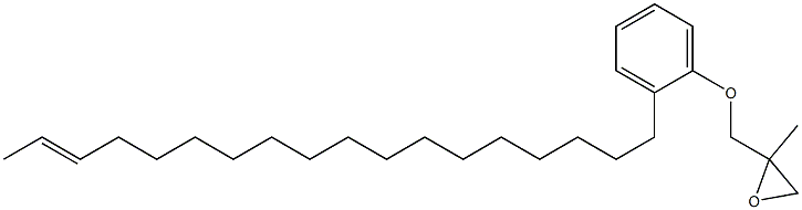 2-(16-Octadecenyl)phenyl 2-methylglycidyl ether Struktur