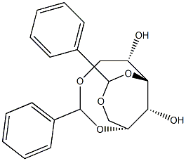 1-O,5-O:3-O,6-O-Dibenzylidene-D-glucitol Struktur