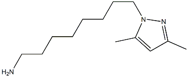 8-(3,5-Dimethyl-1H-pyrazol-1-yl)octan-1-amine Struktur