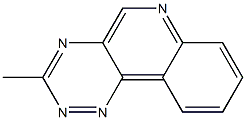 3-Methyl-1,2,4-triazino[5,6-c]quinoline Struktur