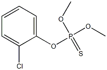 Thiophosphoric acid O,O-dimethyl O-(2-chlorophenyl) ester Struktur