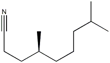 [S,(-)]-4,8-Dimethylnonanenitrile Struktur