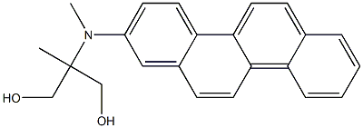 2-[(Chrysen-2-yl)methylamino]-2-methyl-1,3-propanediol Struktur