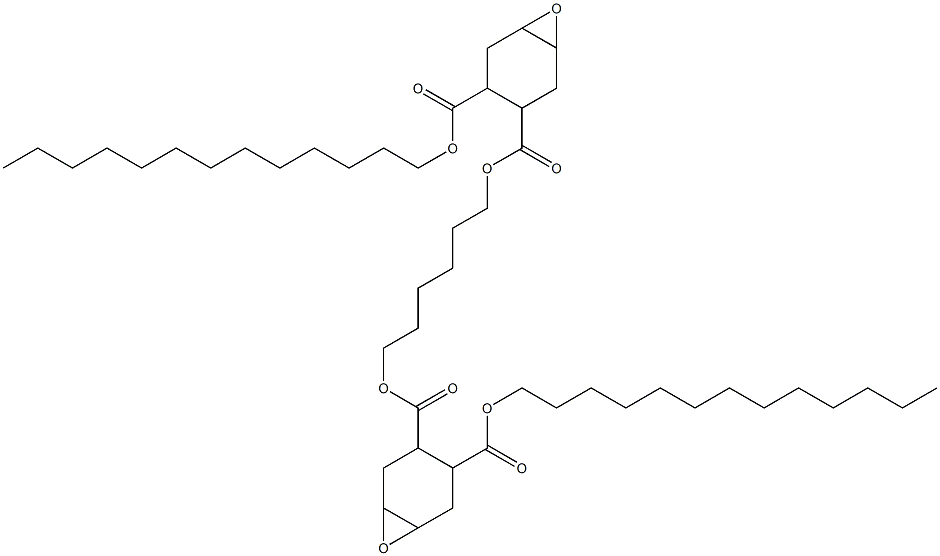 Bis[2-(tridecyloxycarbonyl)-4,5-epoxy-1-cyclohexanecarboxylic acid]1,6-hexanediyl ester Struktur