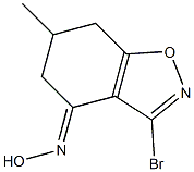 3-Bromo-4,5,6,7-tetrahydro-6-methyl-1,2-benzisoxazol-4-one oxime Struktur