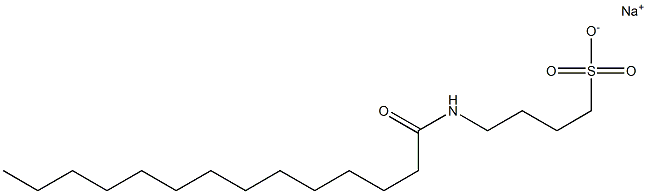 4-Myristoylamino-1-butanesulfonic acid sodium salt Struktur