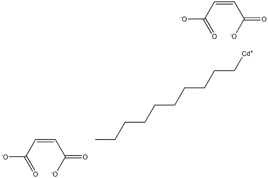 Bis(maleic acid 1-decyl)cadmium salt Struktur