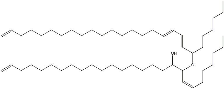 (Z)-19-[[(2E,4E)-1-Hexyl-2,4,20-henicosatrienyl]oxy]-1,20-heptacosadiene-18-ol Struktur