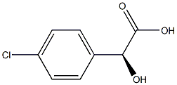 (2S)-2-Hydroxy-2-(4-chlorophenyl)acetic acid Struktur