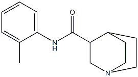 N-(2-Methylphenyl)-1-azabicyclo[2.2.2]octane-3-carboxamide Struktur