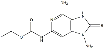 N-[[1,4-Diamino-2,3-dihydro-2-thioxo-1H-imidazo[4,5-c]pyridin]-6-yl]carbamic acid ethyl ester Struktur