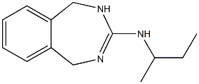 N-(1-Methylpropyl)-4,5-dihydro-1H-2,4-benzodiazepin-3-amine Struktur