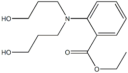 2-[Bis(3-hydroxypropyl)amino]benzoic acid ethyl ester Struktur