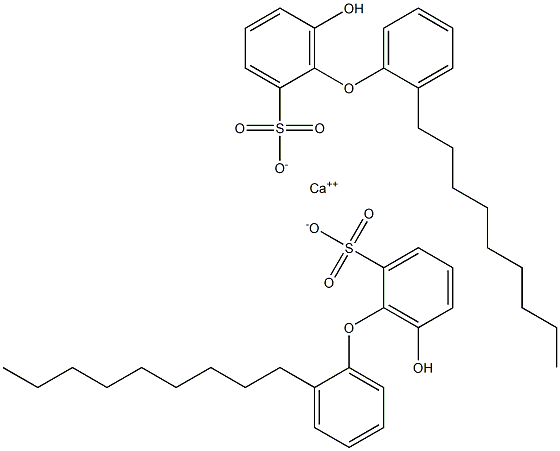 Bis(6-hydroxy-2'-nonyl[oxybisbenzene]-2-sulfonic acid)calcium salt Struktur