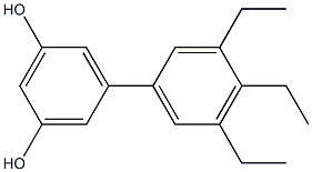 5-(3,4,5-Triethylphenyl)benzene-1,3-diol Struktur