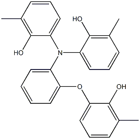 N,N-Bis(2-hydroxy-3-methylphenyl)-2-(2-hydroxy-3-methylphenoxy)benzenamine Struktur