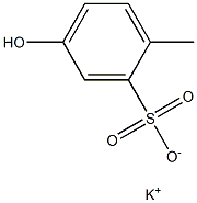 5-Hydroxy-2-methylbenzenesulfonic acid potassium salt Struktur