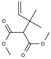 (1,1-Dimethylallyl)malonic acid dimethyl ester Struktur