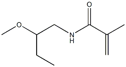 N-(2-Methoxybutyl)methacrylamide Struktur