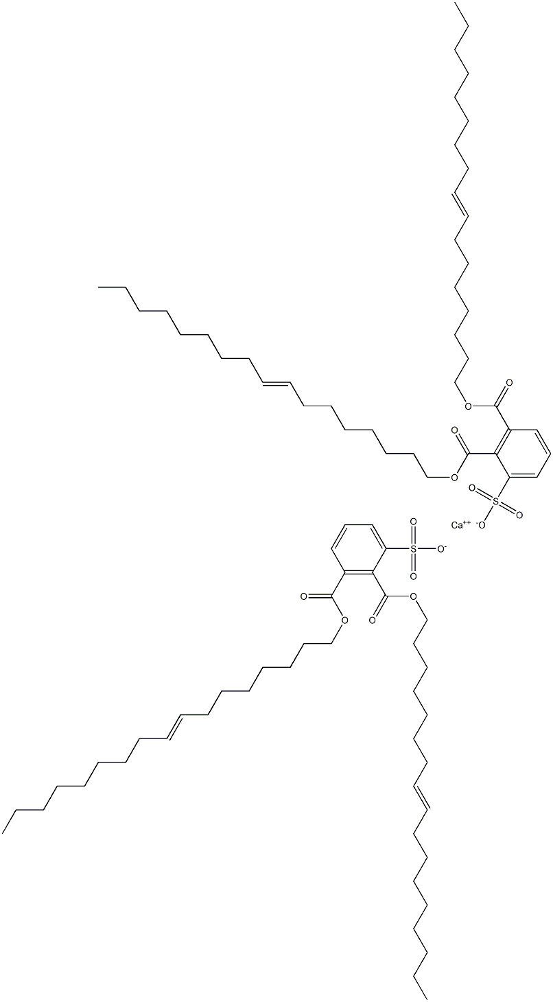 Bis[2,3-di(8-heptadecenyloxycarbonyl)benzenesulfonic acid]calcium salt Struktur