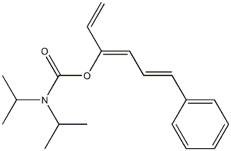 N,N-Diisopropylcarbamic acid (3Z)-6-phenyl-1,3,5-hexatrien-3-yl ester Struktur