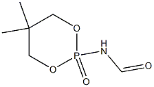 2-(Formylamino)-2-oxo-5,5-dimethyl-1,3,2-dioxaphosphorinane Struktur