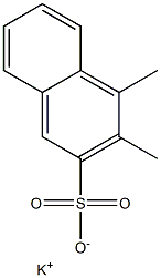 3,4-Dimethyl-2-naphthalenesulfonic acid potassium salt Struktur