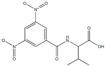 2-[(3,5-Dinitrobenzoyl)amino]-3-methylbutanoic acid Struktur