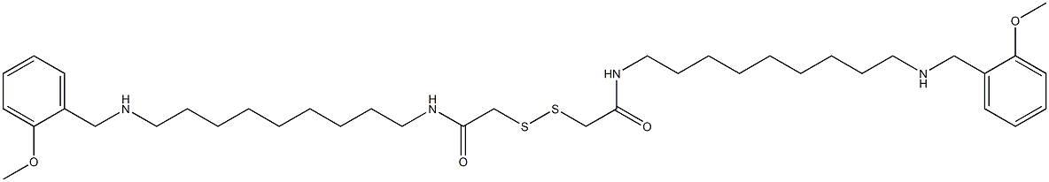 N,N'-Bis[9-[(2-methoxybenzyl)amino]nonyl][2,2'-dithiobis(ethanamine)] Struktur