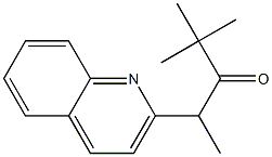 4-(Quinolin-2-yl)-4-methyl-2,2-dimethyl-3-butanone Struktur