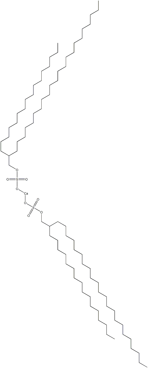 Bis(2-hexadecyltetracosyloxysulfonyloxy)calcium Struktur