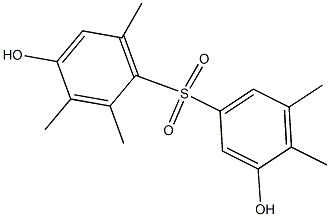 3',4-Dihydroxy-2,3,4',5',6-pentamethyl[sulfonylbisbenzene] Struktur