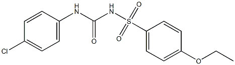 1-(4-Ethoxyphenylsulfonyl)-3-(4-chlorophenyl)urea Struktur