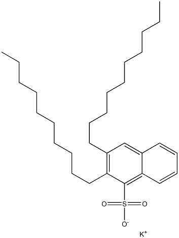 2,3-Didecyl-1-naphthalenesulfonic acid potassium salt Struktur