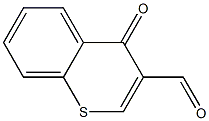 3-Formyl-4H-1-benzothiopyran-4-one Struktur